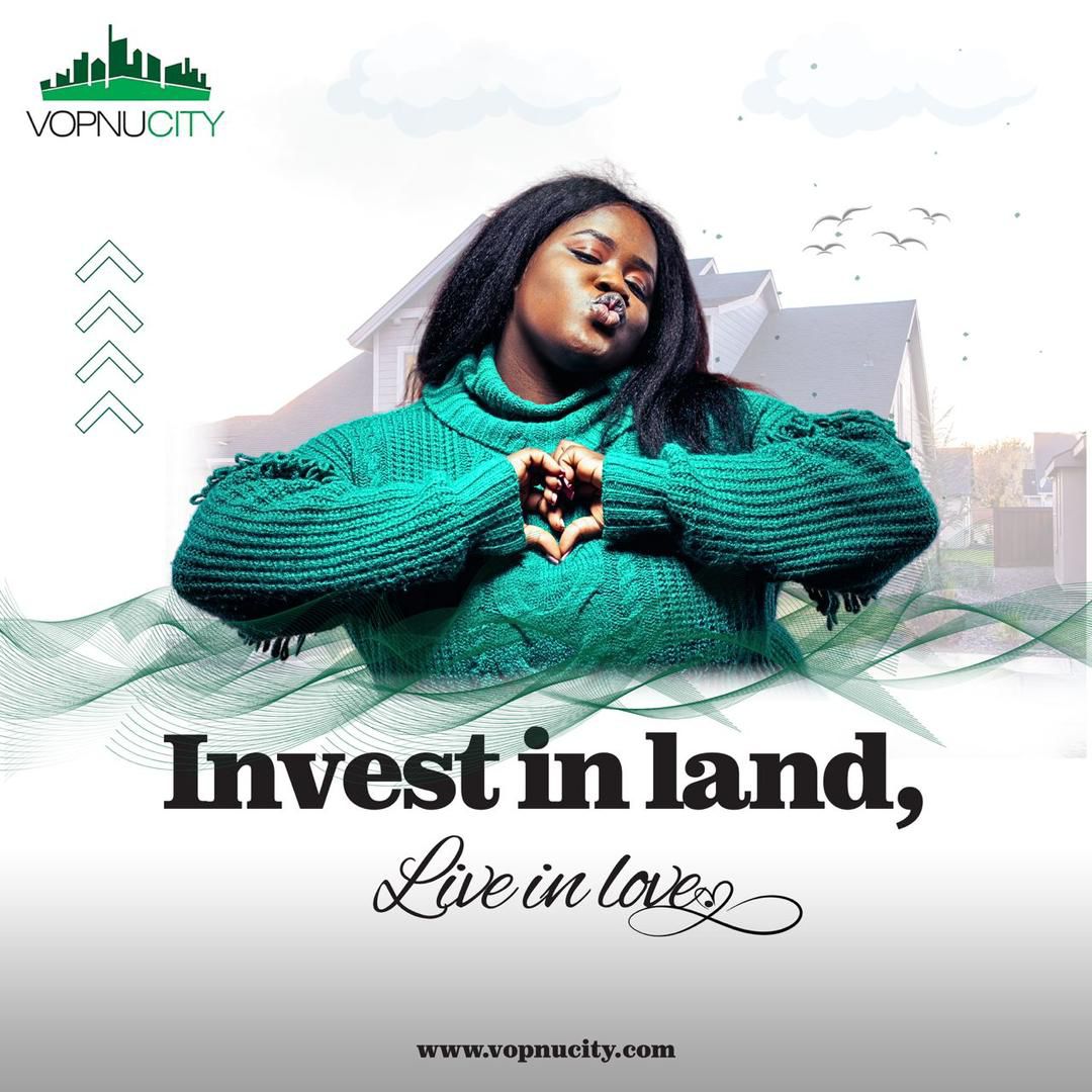 Modern residential land for sale at Vopnucity estate in Lagos, Nigeria – secure and affordable real estate investment.